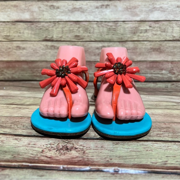 Kate Spade Beaded Floral Strap Sandals - Picture 5 of 8